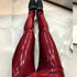 Women's Fashion Casual Mirror Pu Leather Leggings